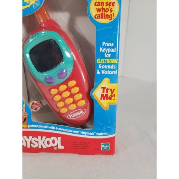 NOS NEW Hasbro 2000 Talking Picture Phone Pretend Play Toddlers Kids - Picture 4 of 9